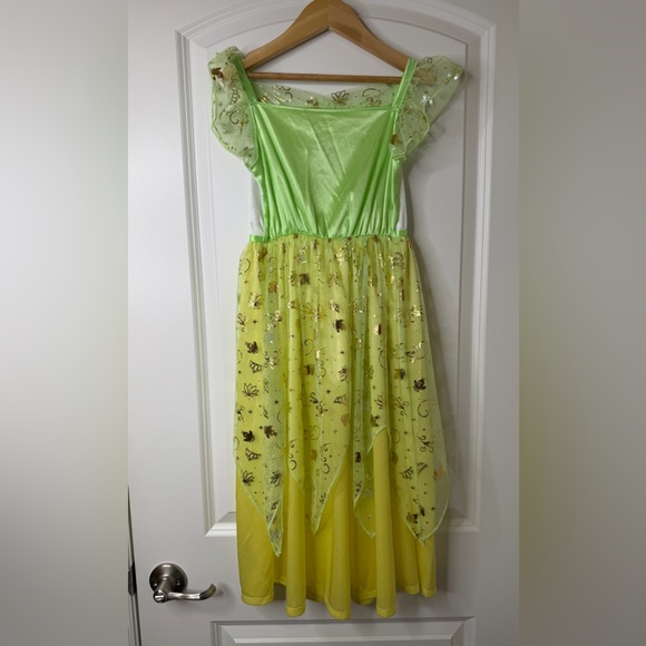 Disney Princess Tiana Dress Up Costume Disney Park Outfit Sz 8 - Picture 4 of 6